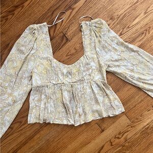 NWT Open front long sleeve top